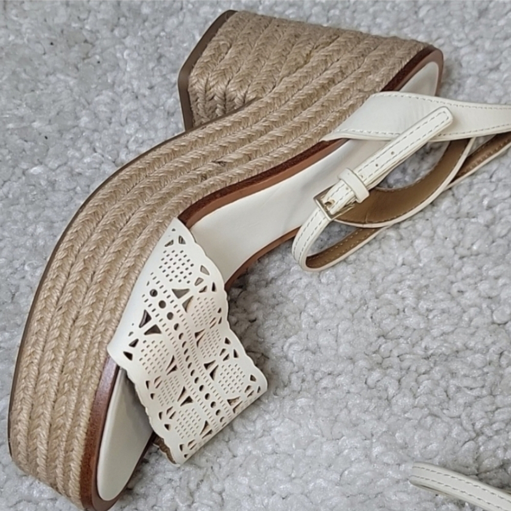 TORY BURCH Roselle Platform Espadrille Heels Size 9.5 - Picture 13 of 13